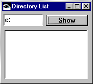 Directory list window