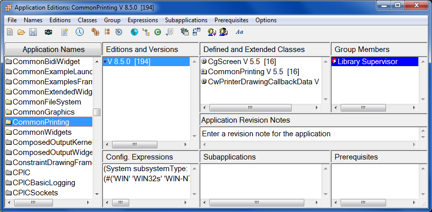 Configuration expressions