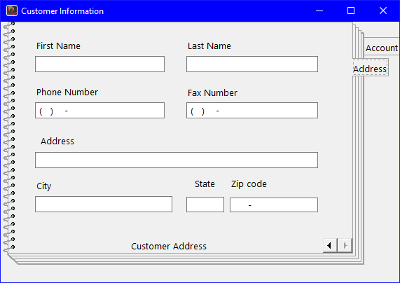 Address page Address page