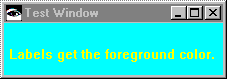 Colorful test window Colorful test window