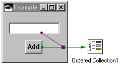 Example parameter connection Example parameter connection