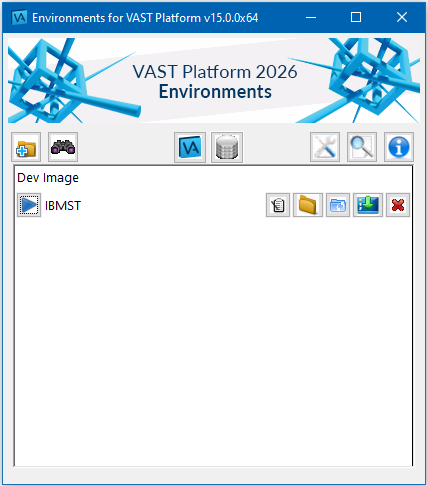 Environment Selected