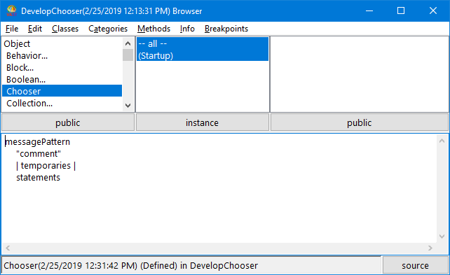 New method template New method template