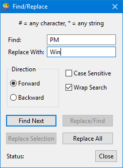 Find/Replace Find/Replace