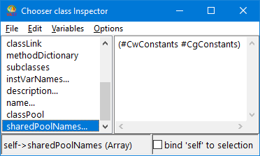 Variable values Variable values