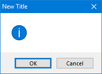 Prompter with new title Prompter with new title
