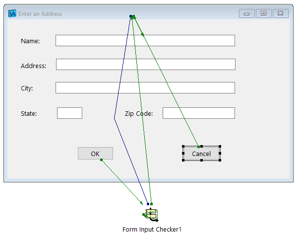 Composition Editor with Form Input Checker